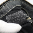 GUCCI Shoulder Bag Leather Black Gold 223937 Auth ka4841V-11