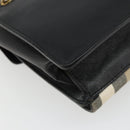 BURBERRY Nova Check Shoulder Bag Canvas Leather Beige Gold Auth ka4843-17