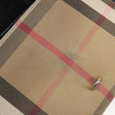 BURBERRY Nova Check Shoulder Bag Canvas Leather Beige Gold Auth ka4843-9