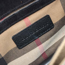 BURBERRY Nova Check Shoulder Bag Canvas Leather Beige Gold Auth ka4843-19