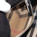 BURBERRY Nova Check Shoulder Bag Canvas Leather Beige Gold Auth ka4843-22