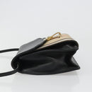 BURBERRY Nova Check Shoulder Bag Canvas Leather Beige Gold Auth ka4843-4