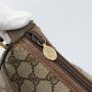 GUCCI GG Supreme Web Sherry Line Bag PVC Beige Gold 001 58 6177 4023 Auth ka4844-14