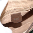 GUCCI GG Supreme Web Sherry Line Bag PVC Beige Gold 001 58 6177 4023 Auth ka4844-15
