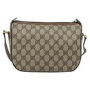 GUCCI GG Supreme Web Sherry Line Bag PVC Beige Gold 001 58 6177 4023 Auth ka4844-3