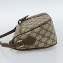 GUCCI GG Supreme Web Sherry Line Bag PVC Beige Gold 001 58 6177 4023 Auth ka4844-4
