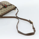 GUCCI GG Supreme Web Sherry Line Bag PVC Beige Gold 001 58 6177 4023 Auth ka4844-7