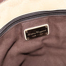 Salvatore Ferragamo Gancini Hand Bag Leather 2way Beige Gold Auth ka4845A-21