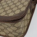 GUCCI GG Supreme Web Sherry Line Bag PVC Beige Gold 001 104 0551 Auth ka4846-10