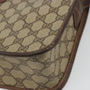 GUCCI GG Supreme Web Sherry Line Bag PVC Beige Gold 001 104 0551 Auth ka4846-12