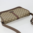 GUCCI GG Supreme Web Sherry Line Bag PVC Beige Gold 001 104 0551 Auth ka4846-6