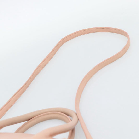 SAINT LAURENT Sac De Jules Hand Bag Leather 2way Pink Gold Auth ka4847V