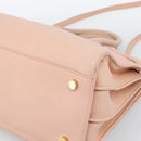 SAINT LAURENT Sac De Jules Hand Bag Leather 2way Pink Gold Auth ka4847V-15