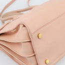 SAINT LAURENT Sac De Jules Hand Bag Leather 2way Pink Gold Auth ka4847V-16