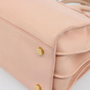 SAINT LAURENT Sac De Jules Hand Bag Leather 2way Pink Gold Auth ka4847V-17