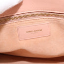 SAINT LAURENT Sac De Jules Hand Bag Leather 2way Pink Gold Auth ka4847V-18