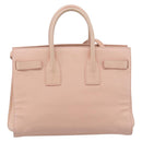 SAINT LAURENT Sac De Jules Hand Bag Leather 2way Pink Gold Auth ka4847V-13