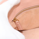 SAINT LAURENT Sac De Jules Hand Bag Leather 2way Pink Gold Auth ka4847V-21