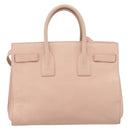 SAINT LAURENT Sac De Jules Hand Bag Leather 2way Pink Gold Auth ka4847V-2
