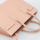 SAINT LAURENT Sac De Jules Hand Bag Leather 2way Pink Gold Auth ka4847V-6