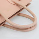 SAINT LAURENT Sac De Jules Hand Bag Leather 2way Pink Gold Auth ka4847V-7
