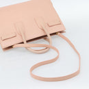 SAINT LAURENT Sac De Jules Hand Bag Leather 2way Pink Gold Auth ka4847V-9