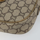 GUCCI GG Plus Supreme Shoulder Bag PVC Beige Gold Auth ka485-10