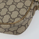 GUCCI GG Plus Supreme Shoulder Bag PVC Beige Gold Auth ka485-12