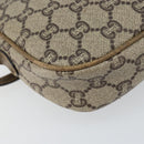 GUCCI GG Plus Supreme Shoulder Bag PVC Beige Gold Auth ka485-13
