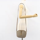 GUCCI GG Plus Supreme Shoulder Bag PVC Beige Gold Auth ka485-22