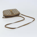GUCCI GG Plus Supreme Shoulder Bag PVC Beige Gold Auth ka485-7