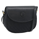 GUCCI Shoulder Bag Canvas Leather Black Gold 007 14 0074 Auth ka4851-1