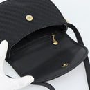 GUCCI Shoulder Bag Canvas Leather Black Gold 007 14 0074 Auth ka4851-10