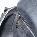 GUCCI Shoulder Bag Canvas Leather Black Gold 007 14 0074 Auth ka4851-20