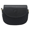 GUCCI Shoulder Bag Canvas Leather Black Gold 007 14 0074 Auth ka4851-13