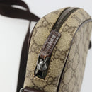 GUCCI GG Supreme Shoulder Bag PVC Beige Silver 12275 Auth ka4852-10