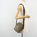 GUCCI GG Supreme Shoulder Bag PVC Beige Silver 12275 Auth ka4852-24