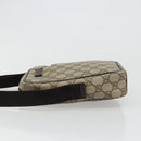 GUCCI GG Supreme Shoulder Bag PVC Beige Silver 12275 Auth ka4852-4