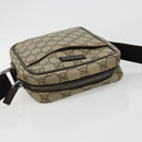 GUCCI GG Supreme Shoulder Bag PVC Beige Silver 12275 Auth ka4852-6