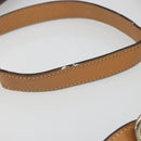 CELINE Macadam Canvas Shoulder Bag PVC Leather Brown Gold Auth ka4853-8