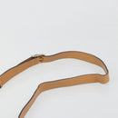 CELINE Macadam Canvas Shoulder Bag PVC Leather Brown Gold Auth ka4853-9