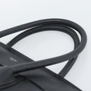 CELINE Luggage Micro Shopper Hand Bag Leather Black Silver Auth ka4855SAM-8