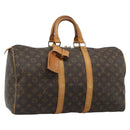 LOUIS VUITTON Monogram Keepall 45 Boston Bag M41428 LV Auth ka4857-1