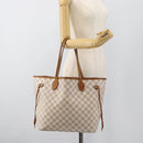 LOUIS VUITTON Damier Azur Neverfull MM Tote Bag N41605 LV Auth ka4858-21