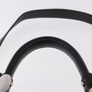 Salvatore Ferragamo Gancini Hand Bag Leather 2way Black Silver Auth ka4860A-14