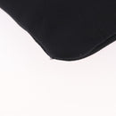 PRADA Sports Line Shoulder Bag Cotton Black Silver Auth ka4861-15