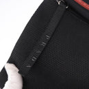 PRADA Sports Line Shoulder Bag Cotton Black Silver Auth ka4861-17