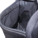 PRADA Sports Line Shoulder Bag Cotton Black Silver Auth ka4861-20