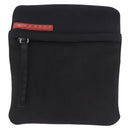 PRADA Sports Line Shoulder Bag Cotton Black Silver Auth ka4861-13