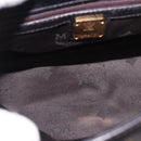 MCM Hand Bag Leather 2way Black Gold Auth ka4862-11
